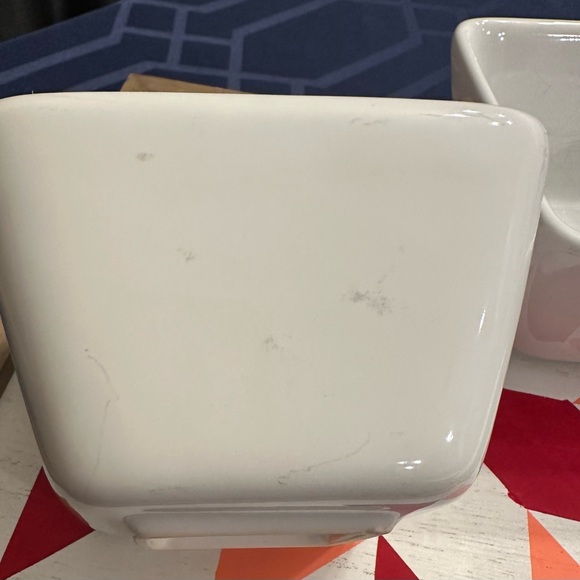 Pampered chef Simple Additions petite bowls white small square - Picture 5 of 11